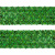 Тесьма с пайетками D4, шир. 35 мм/уп. 25+/-1 м, цвет зелёный - купить в Воронеже. Цена: 1 308.30 руб.
