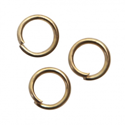 Кольцо  соединительное для бижутерии 5 мм, цв.-золото - купить в Воронеже. Цена: 0.44 руб.