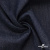 Ткань костюмная "Джинс" с начесом, 320 г/м2, 80% хлопок 20%полиэстер, шир. 160 см, т.синий - купить в Воронеже. Цена 492.24 руб.