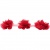Тесьма плетеная "Рюш", упак. 9,14 м, цвет красный - купить в Воронеже. Цена: 46.82 руб.