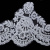 Сутажное кружево «Алансон»  на органзе XDH3883, шир.140 мм, (уп. 9,14 м ), цв.-белый - купить в Воронеже. Цена: 1 639.35 руб.