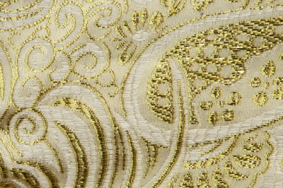 Ткань костюмная жаккард №5, 140 гр/м2, шир.150см, цвет золото - купить в Воронеже. Цена 383.29 руб.