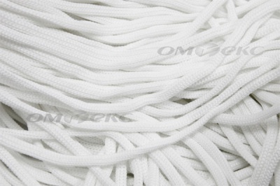 Шнур Т-02 (4с2) мелкое плетение 4мм 100 м белый - купить в Воронеже. Цена: 2.50 руб.