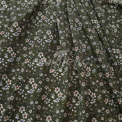 Плательная ткань "Фламенко" 11.2, 80 гр/м2, шир.150 см, принт растительный - купить в Воронеже. Цена 259.21 руб.
