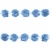 Тесьма плетеная "Рюш", упак. 9,14 м, цвет голубой - купить в Воронеже. Цена: 45.87 руб.
