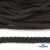 Шнур плетеный d-6 мм круглый, 70% хлопок 30% полиэстер, уп.90+/-1 м, цв.1078-черный - купить в Воронеже. Цена: 588 руб.
