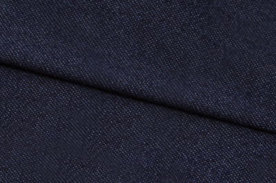 Ткань джинсовая №96, 160 гр/м2, шир.148см, цвет т.синий - купить в Воронеже. Цена 350.42 руб.