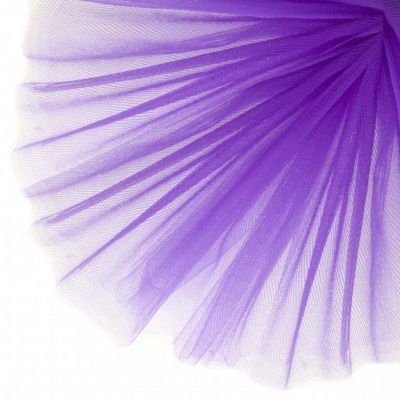 Фатин матовый 16-85, 12 гр/м2, шир.300см, цвет фиолетовый - купить в Воронеже. Цена 96.31 руб.