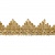Тесьма металлизированная 0384-0240, шир. 40 мм/уп. 25+/-1 м, цвет золото - купить в Воронеже. Цена: 490.74 руб.
