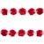 Тесьма плетеная "Рюш", упак. 9,14 м, цвет красный - купить в Воронеже. Цена: 46.82 руб.