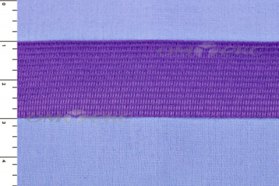 Окантовочная тесьма №0225, шир. 22 мм (в упак. 100 м), цвет фиолет - купить в Воронеже. Цена: 271.60 руб.