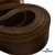 Регилиновая лента, шир.65мм, (уп.25 ярд), цв.- коричневый - купить в Воронеже. Цена: 499.43 руб.