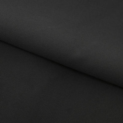 Костюмная ткань "Элис", 200 гр/м2, шир.150см, цвет чёрный - купить в Воронеже. Цена 306.20 руб.