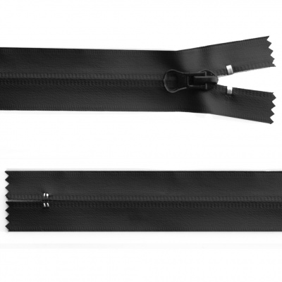 Молния водонепроницаемая PVC Т-7, 20 см, неразъемная, цвет чёрный - купить в Воронеже. Цена: 21.56 руб.