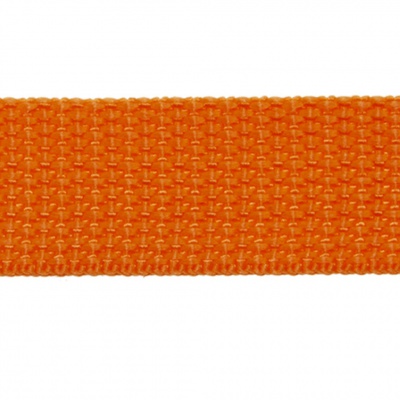 Стропа текстильная, шир. 25 мм (в нам. 50+/-1 ярд), цвет оранжевый - купить в Воронеже. Цена: 409.94 руб.
