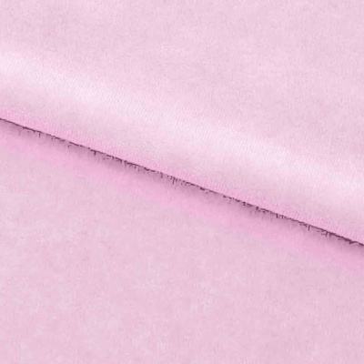 Велюр JS LIGHT 1, 220 гр/м2, шир.150 см, (3,3 м/кг), цвет бл.розовый - купить в Воронеже. Цена 1 055.34 руб.