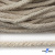 Шнур плетеный d-6 мм круглый, 70% хлопок 30% полиэстер, уп.90+/-1 м, цв.1077-лён - купить в Воронеже. Цена: 588 руб.