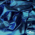 Трикотажное полотно голограмма, шир.140 см, #602 -чёрный/бирюза - купить в Воронеже. Цена 385.88 руб.