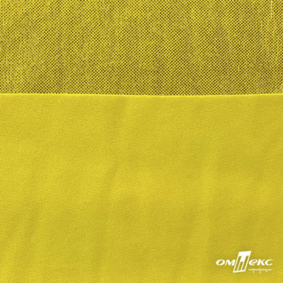 Трикотажное полотно голограмма, шир.140 см, #602 -жёлтый/жёлтый - купить в Воронеже. Цена 385.88 руб.