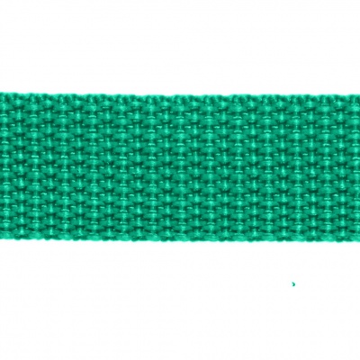 Стропа текстильная, шир. 25 мм (в нам. 50+/-1 ярд), цвет яр.зелёный - купить в Воронеже. Цена: 397.52 руб.
