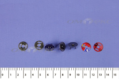 Кнопки магнитные МКМ-02, диам. 18 мм, чёрный никель - купить в Воронеже. Цена: 14.49 руб.