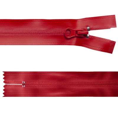 Молния водонепроницаемая PVC Т-7, 20 см, неразъемная, цвет (820)-красный - купить в Воронеже. Цена: 21.56 руб.
