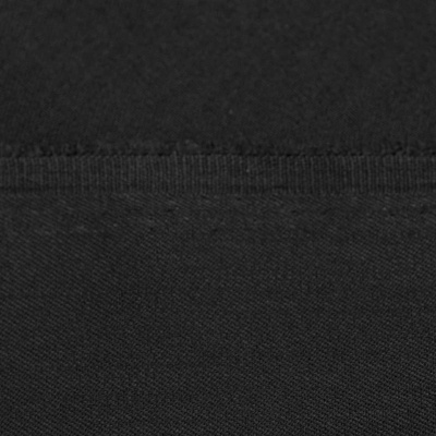 Костюмная ткань с вискозой "Рошель", 250 гр/м2, шир.150см, цвет чёрный - купить в Воронеже. Цена 438.12 руб.