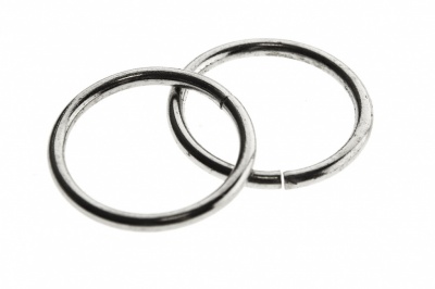 Кольцо металлическое d-15 мм, цв.-никель - купить в Воронеже. Цена: 2.45 руб.