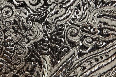 Ткань костюмная жаккард №11, 140 гр/м2, шир.150см, цвет тем.серебро - купить в Воронеже. Цена 383.29 руб.