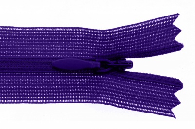 Молния потайная Т3 866, 20 см, капрон, цвет фиолетовый - купить в Воронеже. Цена: 5.27 руб.