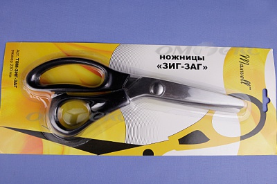 Ножницы ЗИГ-ЗАГ "MAXWELL" 230 мм - купить в Воронеже. Цена: 1 041.25 руб.