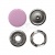 Кнопка рубашечная (закрытая) 9,5мм - эмаль, цв.003 - розовый - купить в Воронеже. Цена: 5.74 руб.