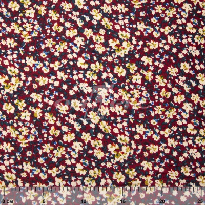 Плательная ткань "Софи" 5.1, 75 гр/м2, шир.150 см, принт растительный - купить в Воронеже. Цена 241.49 руб.