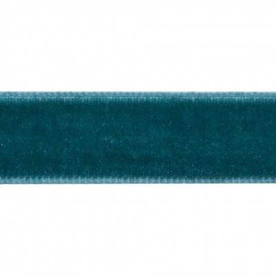 Лента бархатная нейлон, шир.12 мм, (упак. 45,7м), цв.65-изумруд - купить в Воронеже. Цена: 392 руб.