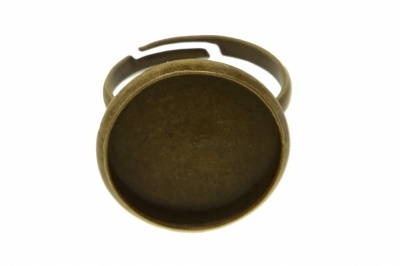 Заготовка для рукоделия металлическая фигурная для кольца 15мм - купить в Воронеже. Цена: 7.44 руб.