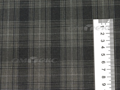 Ткань костюмная клетка 25235 2004, 185 гр/м2, шир.150см, цвет серый/бел - купить в Воронеже. Цена 