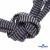 Шнурки #107-07, плоские 130 см, двухцветные цв.серый/чёрный - купить в Воронеже. Цена: 23.03 руб.